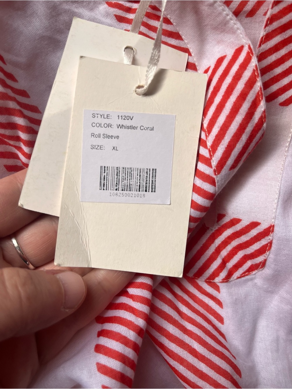 Oliphant NEW Coral and White Striped Tiered Mini Dress XL - Picture 10 of 14